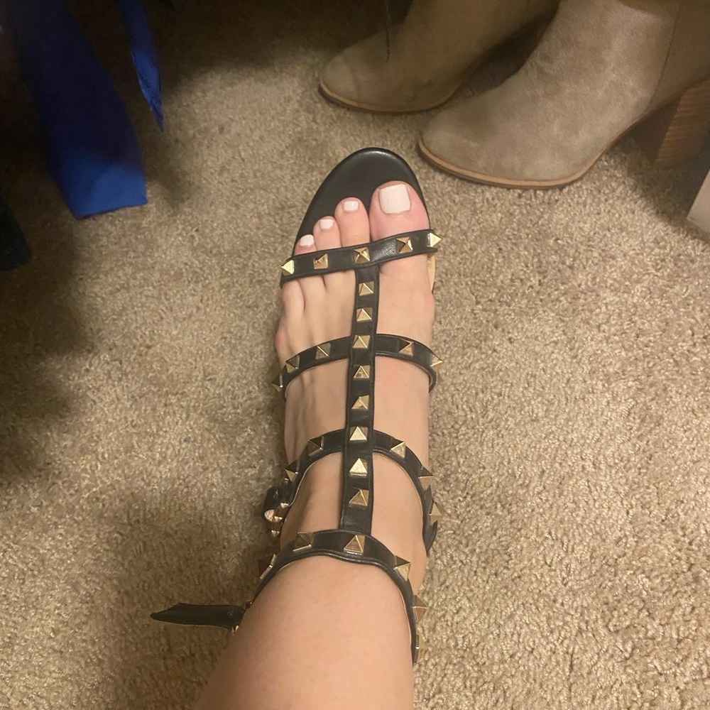 Studded heels